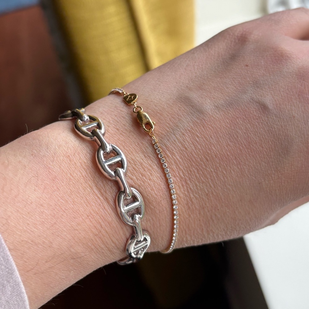 Hermes Chaine D’ANCRE enchainee cuff bracelet